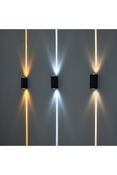 Choice 12W Warm White Frosted Black Outdoor Waterproof Wall Lamp LED COB Wate...