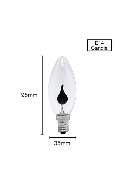 Choice E14 Tip 10pcs/lot Edison Flame LED Candel Light Bulb Flicker E27 E14 2...