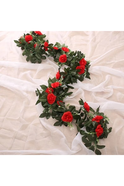 Choice6 1 pc color 2 Artificial Rose Vine Silk Hanging Flowers Valentine Wedd...