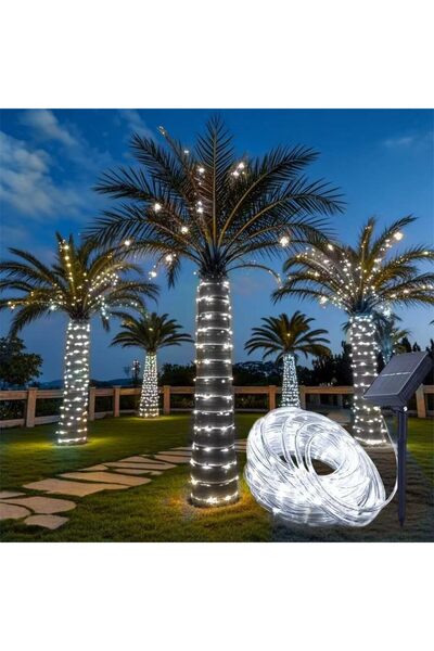 Choice7 32M-300LEDs White light Solar String Lights Outdoor Waterproof LED St...