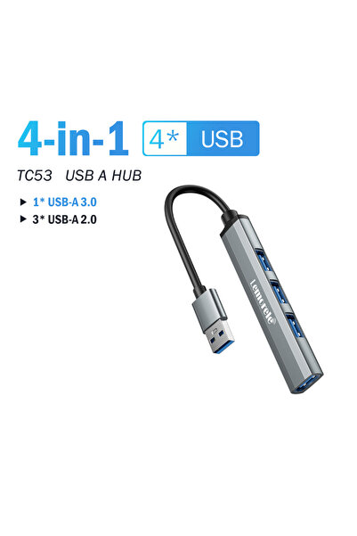 Choice 11cm 4 Ports Lemorele 120cm 4Ports USB HUB OTG USB A 3.0 Adapter Multi...