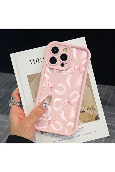 Choice24 iphone 11 A Ins Wind Pink Bow Pattern Phone Case For iPhone 16 15 14...