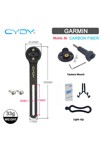 Choice 3K Matte Garmin CYDY Carbon 3K Mount Edge 130 200 Road Bicycle Compute...