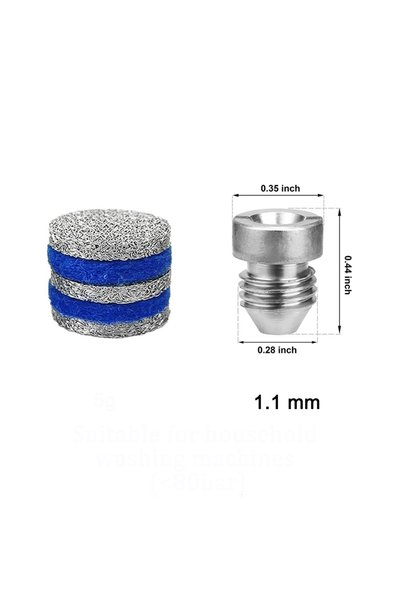 Choice4 5 layers and 1.1 New Foam Cannon Orifice Nozzle Tips and Foam Maker M...