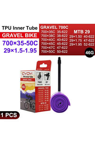 Choice Presta Valve 45mm CYDY 46g 1 PCS CYDY TPU Inner Tube 700C 700×35-50C 3...