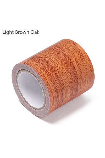 Choice3 5.7cm x 4.75m Light Brown Oak 5M/Roll Realistic Wood Grain Repair Adh...