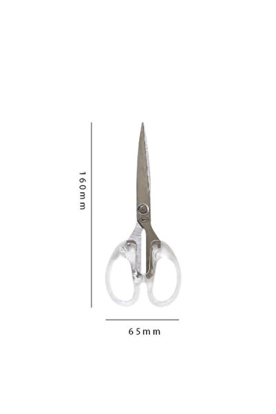 Choice 16cm Simplicity Transparent Handle Stationery Scissors Home Furnishing...