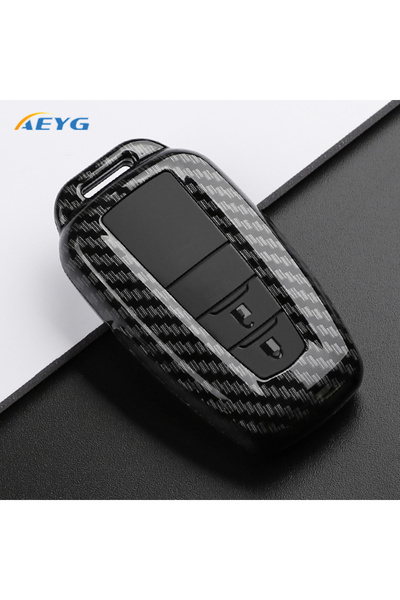 choice2 Carbon 2A ABS Carbon Fiber Car Key Case Cover For Toyota Prius Camry ...