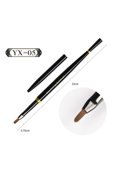 Choice 05 Black Nail Art Brush Gel Brush for Manicure Acrylic UV Gel Extensio...