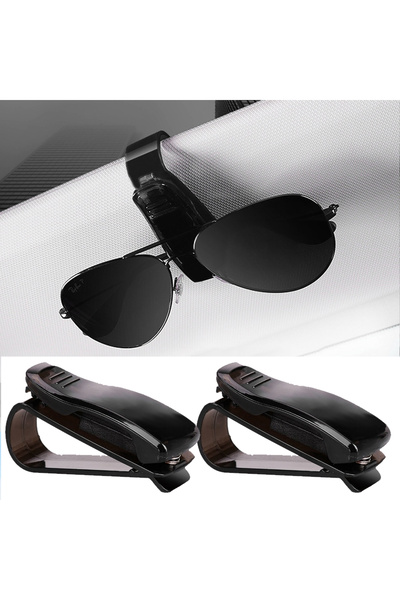 choice2 Plastic 2PCS Sunglasses Holder Is Suitable for Car Sun shades Magneti...