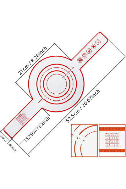 Choice 2 PCS Red Silicone Bread Sling for Dutch Oven, Reusable Baking Mat wit...