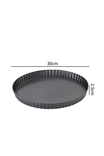 Choice 30cm 20-30cm Non-Stick Tart Quiche Flan Pan Molds Round Removable Loos...
