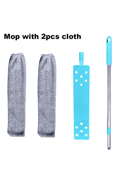 Choice3 Blue Duster 2PCS Dust Removal Brush Long Handle Portable Cleaning Mop...