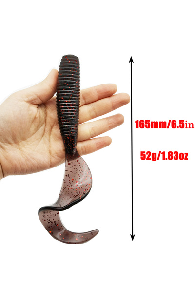 Choice Color A Fishing Lures 165mm/6.5in/52g Soft Artificial Bait Lures Bass ...