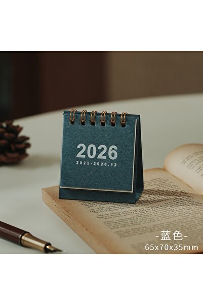 Choice C 2026 Mini Simple Calendar Small Desk Calendar Creative Coil Calendar...