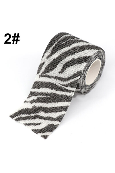 Choice 5cm X 4.5m Zebra Animal Printed Self Adhesive Tattoo Elastic Bandage 4...