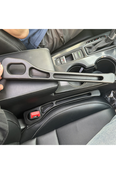 Choice 2PCS Black 2Pcs Car Seat Gap Filler Seat Crevice Storage Box Bag Betwe...