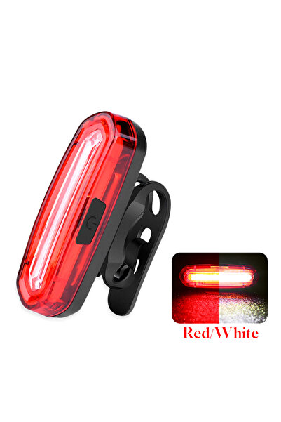 Choice Red White Light MTB Road Bike Rear Light USB Rechargeable LED Bike Tai...