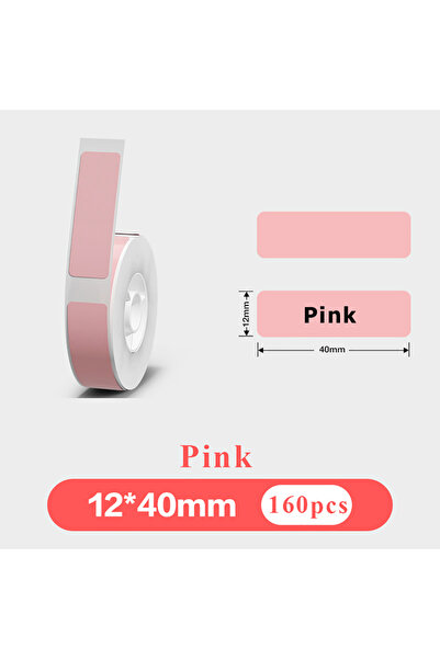 Choice pink 1Roll P12 P15 Thermal Label Sticker 12mm*40mm tape Compatible D30...
