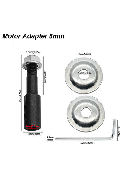 Choice1 Motor Adapter 8mm Motor Shaft Arbor Coupler Extender Sleeve Spindle C...