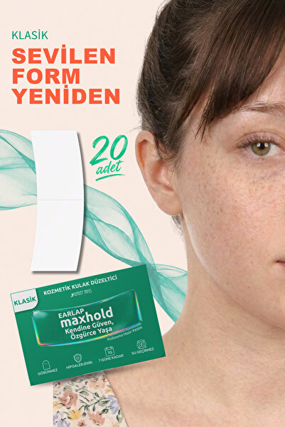Beauty Tapes Max Hold Klasik Kepçe Kulak Bandı XXL boy, 20 Adet