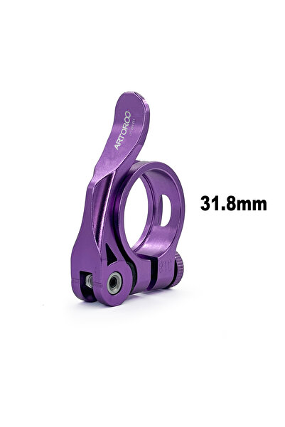 Choice Purple 31.8 31.8/34.9mm Mounta Bike Seat Post Clamp, Road Bicycle Alum...