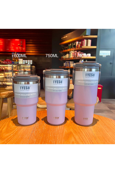 Choice 900ML Purple-1pcs Tyeso Coffee Cup Stainless Steel Thermos Bottle Doub...