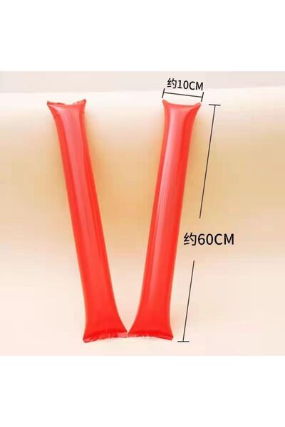 Choice Red 24pcs 24pcs Inflatable Clapper Cheerstick Inflatable Sticks Balloo...