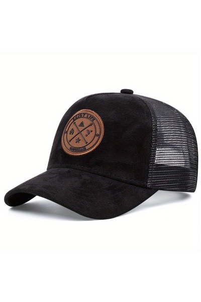 Choice6 56cm-60cm Black Hot Sale Unisex Cap ENJOY LIFE Letter Patch Baseball ...