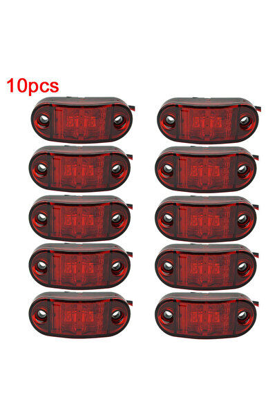 Choice7 10pcs Red 10PCS Warning Lights LEDs Diode Light Trailer Truck Yellow ...