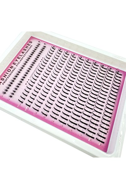 Choice MIX D 12rowsZH20-02 16Rows Bottom Lashes(6-7mm) and Spikes(15-21mm) Mi...