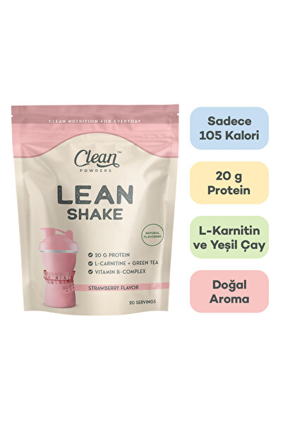 Clean Powders Lean Shake 600 gr - Çilek
