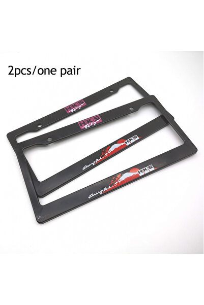 choice2 9 1 Pair(2pcs) JDM Racing Style USA Standard ABS Car License Plate Fr...