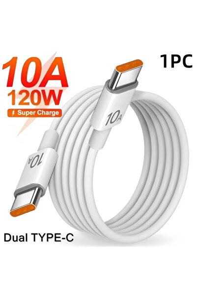 Choice 1M 1 PC New Universal 120W 10A Dual Type C Super Fast Charging Data Ca...