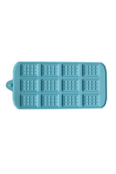 Choice3 012blue 12 Holes Chocolate Mold Silicone Mold Fondant Waffles Molds D...