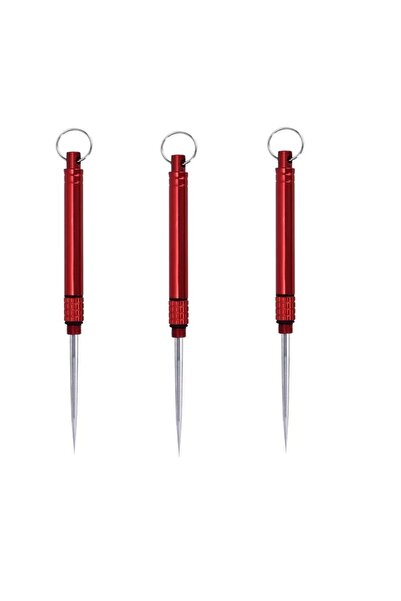 Choice 3pc red Outdoor Pocket Toothpick Titanium EDC Portable Mini Toothpick ...
