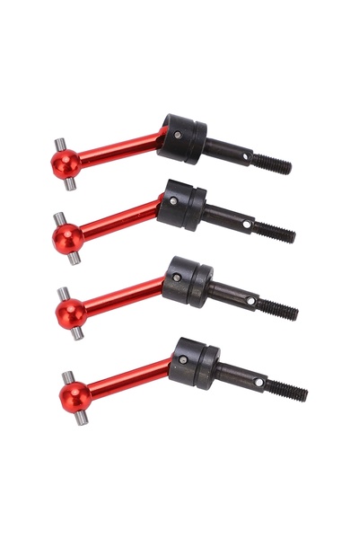 Choice Red 4Pcs Metal Universal Drive Shaft CVD 70mm for Tamiya TT02 1/10 RC ...