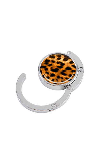 Choice17 29 Leopard Print Portable Folding Bag Hanger Cartoon Cat Handbag Hoo...