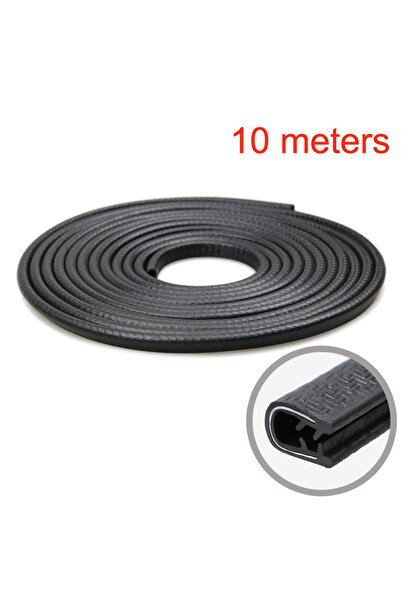 Choice3 Type A Black 10m SEAMETAL Anti-Collision Sealing Strip Auto Door Edge...