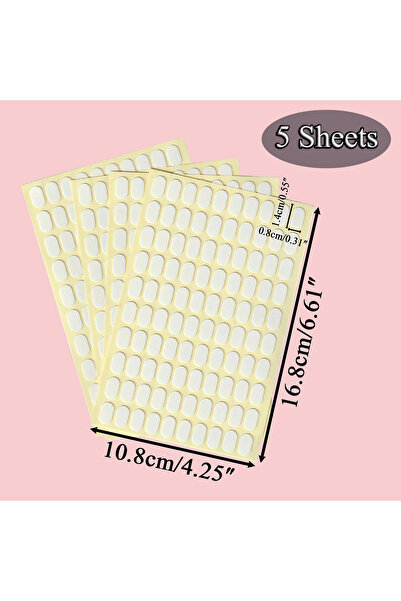 Choice3 5 Sheets 1 to 20 Sheets Nail Tip Glue Stickers for Nail Display Tips,...