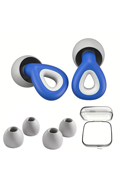Choice Blue HUAK 1 pair of silicone earplugs, ear protection, hearing protect...