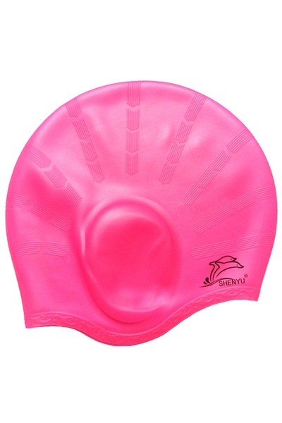 Choice D Men Women Swimming Caps Long Hair Waterproof Swim Pool Cap Ear Prote...