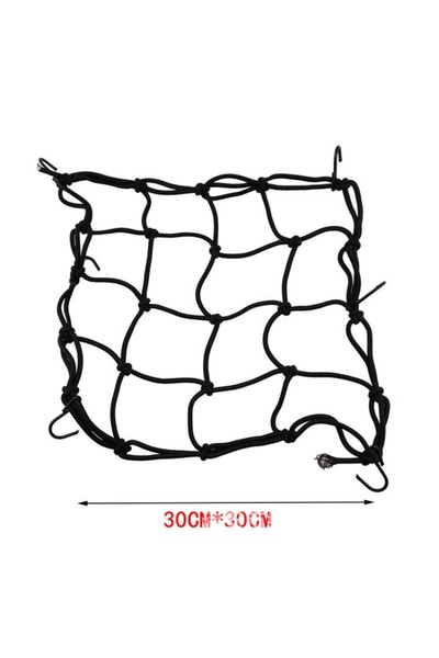 choice2 30cm black 30*30cm / 40*40cm Heavy-Duty Elastic Motorcycle Luggage Ne...