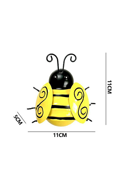 Choice1 M 4PCS Bumble Bee Metal Art Set Decorative Garden Poster Fence Outsid...