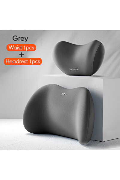 Choice وسادة رقبة لمقعد السيارة من Gray Suit D، قابلة للتعديل، لدعم أسفل الظه...