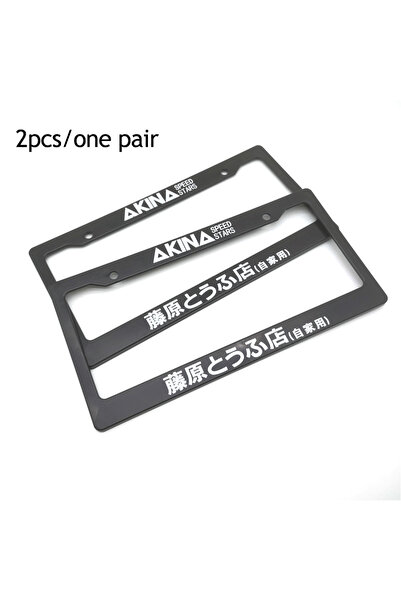 Choice3 10 1 Pair(2pcs) JDM Racing Style USA Standard ABS Car License Plate F...