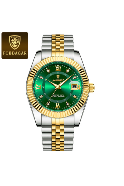 Choice1 910 Gold Green Luxury Brand Men's Quartz Watches Sport Waterproof Lum...