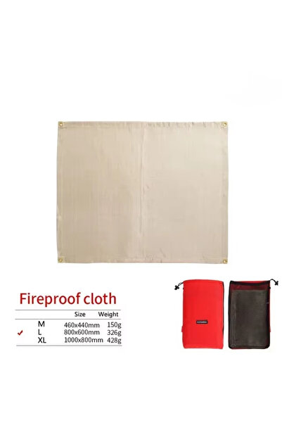 Choice25 Fiberglass-L-80X60cm New Outdoor Camping Fireproof Cloth Picnic Barb...