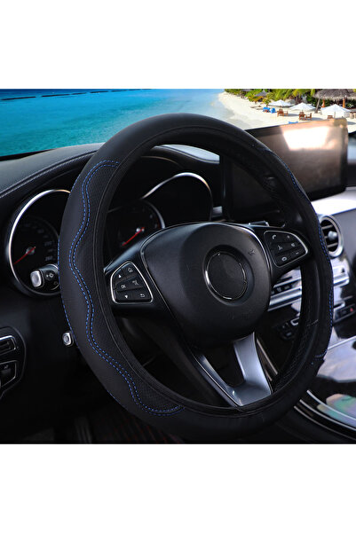 Choice BK blue A PU leather embossedhand-shaped skin feel car without inner r...