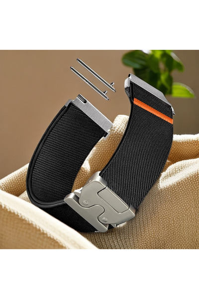 Choice 22mm black 18/20/22mm Parachute Straps for Watch 7 6 5 4 Band Sport El...